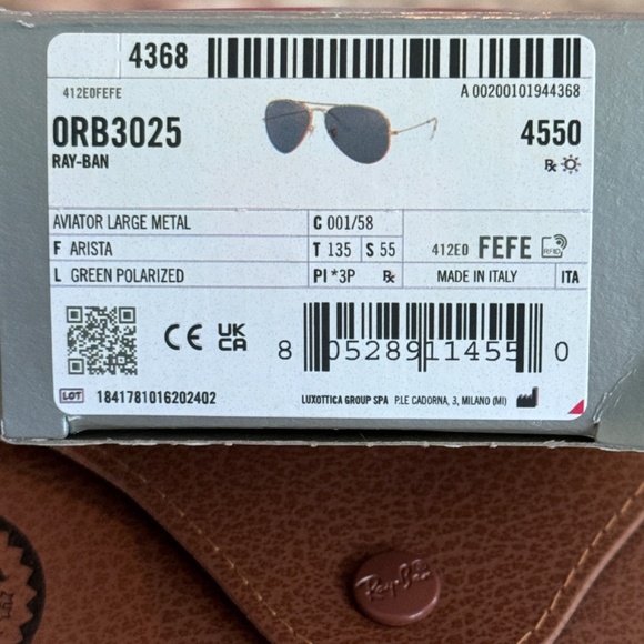 Ray-Ban Aviator Womens or Mens - Picture 4 of 5